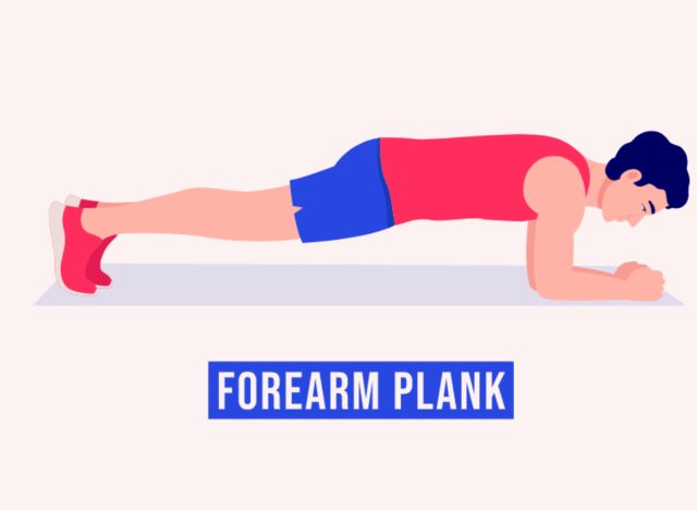 illustration of forearm plank