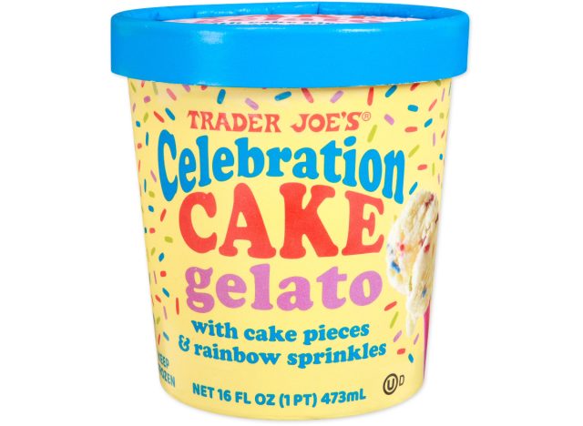trader joe's celebration cake gelato