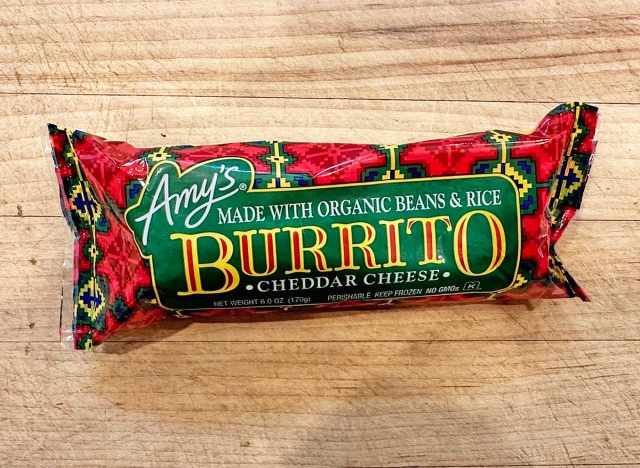 Amy's Bean & Cheese burrito