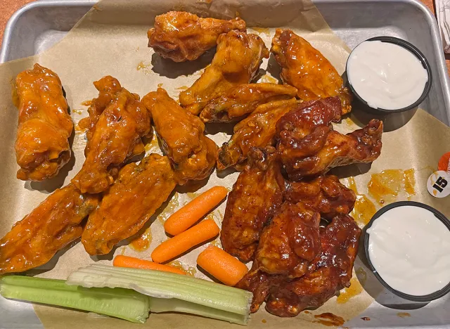 An order of 15 wings at Buffalo Wild Wings