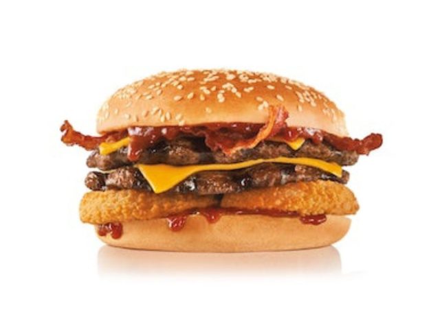 Carls Jr. double western bacon cheeseburger