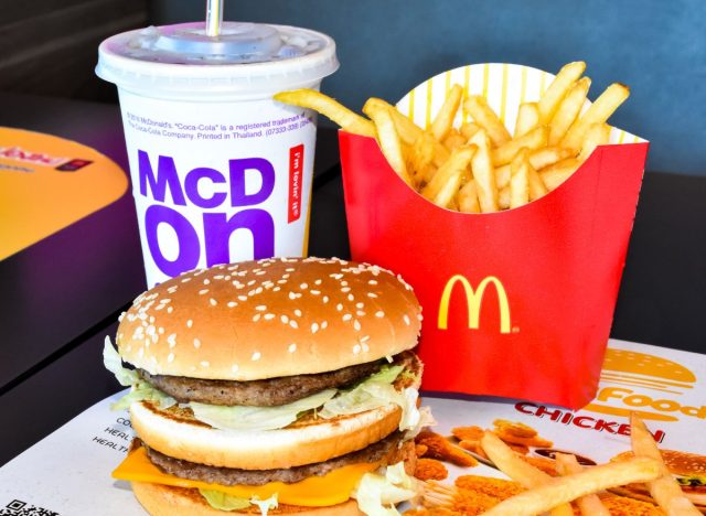 McDonald's burgers and fries