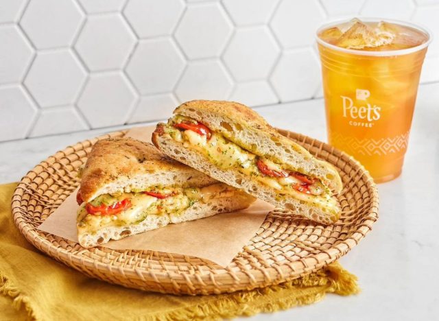 Peet's Coffee Toasted Caprese Sandwich