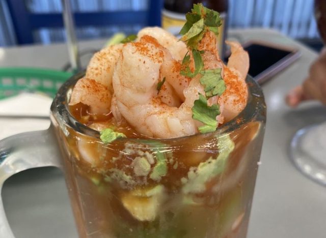 Shrimp cocktail at Fish N' Tails