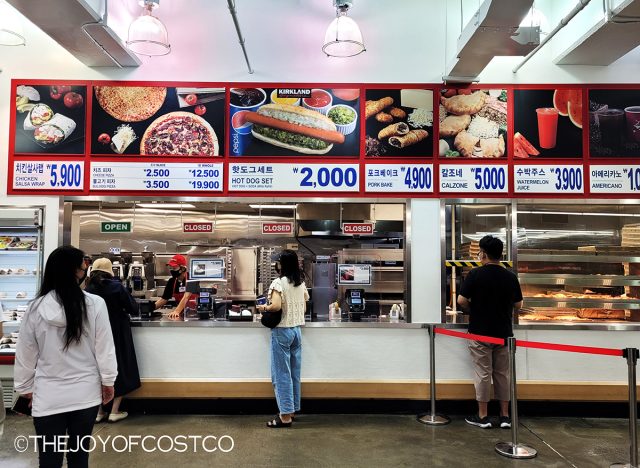 Costco food court in South Korea