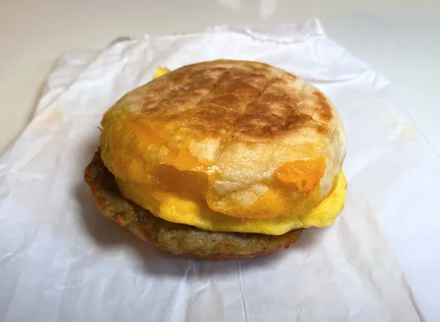 Starbucks' Sausage, Cheddar & Egg Sandwich