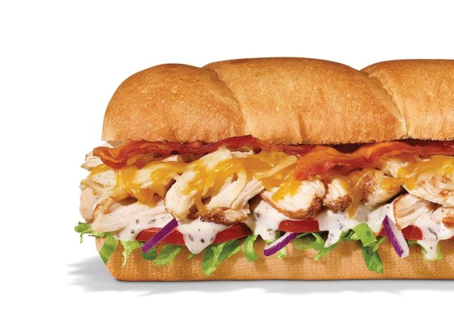 Subway chicken bacon ranch