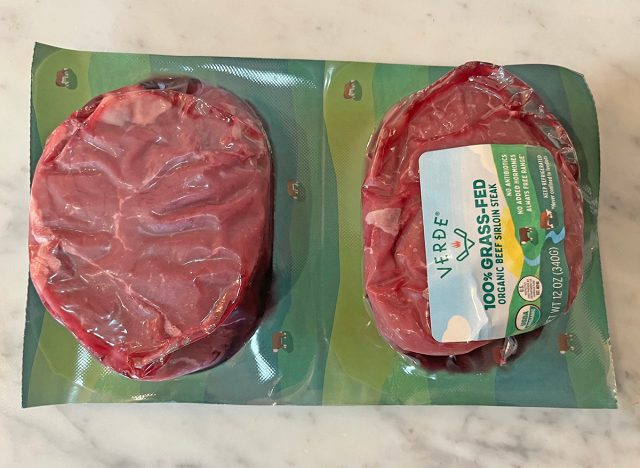 Verde Farms grass-fed sirloin steaks