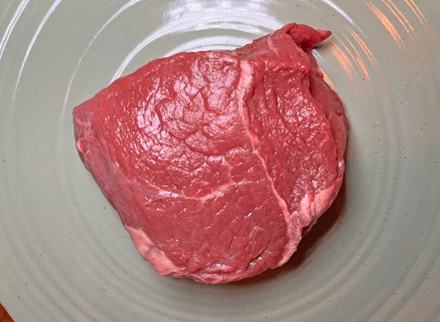 Verde Farms grass-fed sirloin steak raw