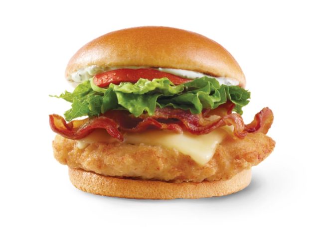 Wendy's asiago chicken club