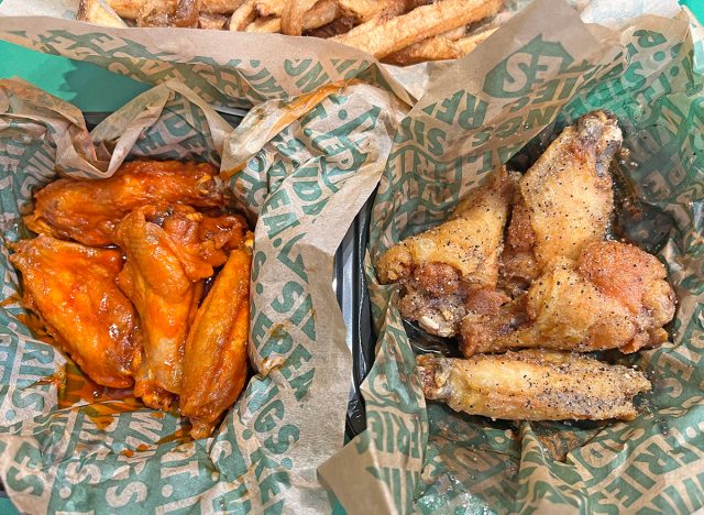 Original Hot and Lemon Pepper wings at Wingstop