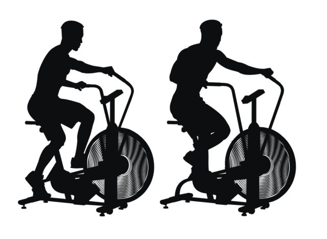 illustration of air bike