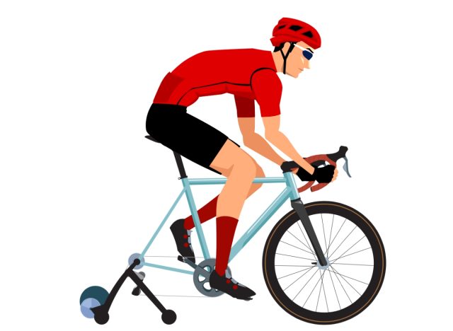 cycling, concept of exercises to lose 10 pounds after the holidays