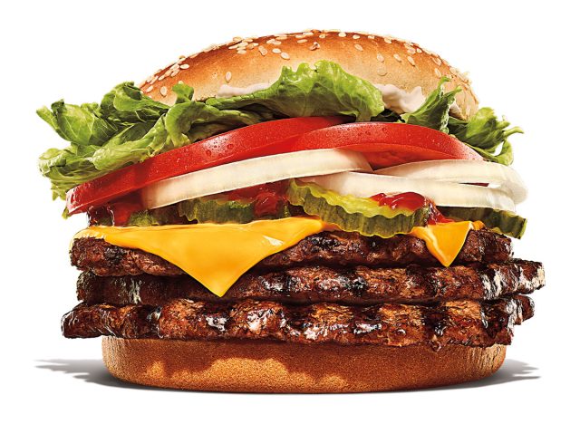 burger king triple whopper with cheese