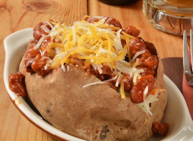 chili baked potato