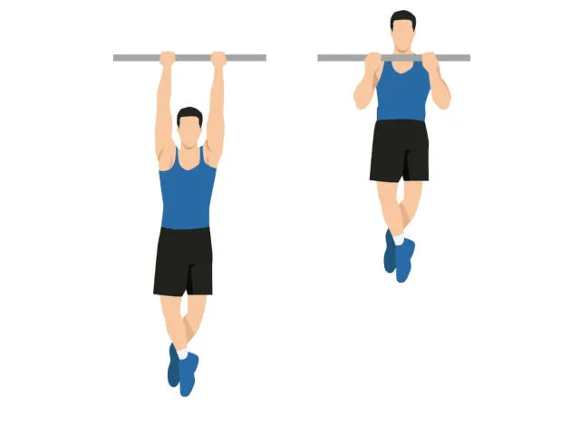 chin-ups, exercises to melt love handles