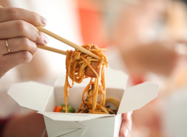 chinese takeout, concept of worst daily habits for heart health