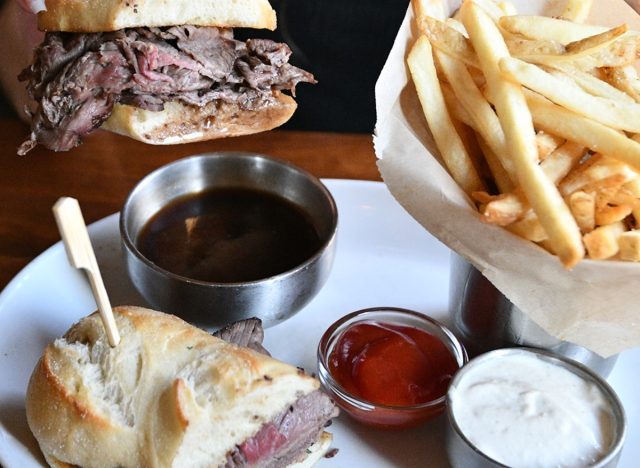 del frisco shaved steak sandwich