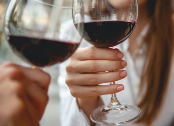 toast red wine cheers