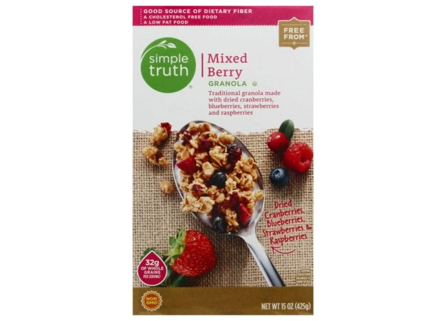 kroger simple truth mixed berry granola
