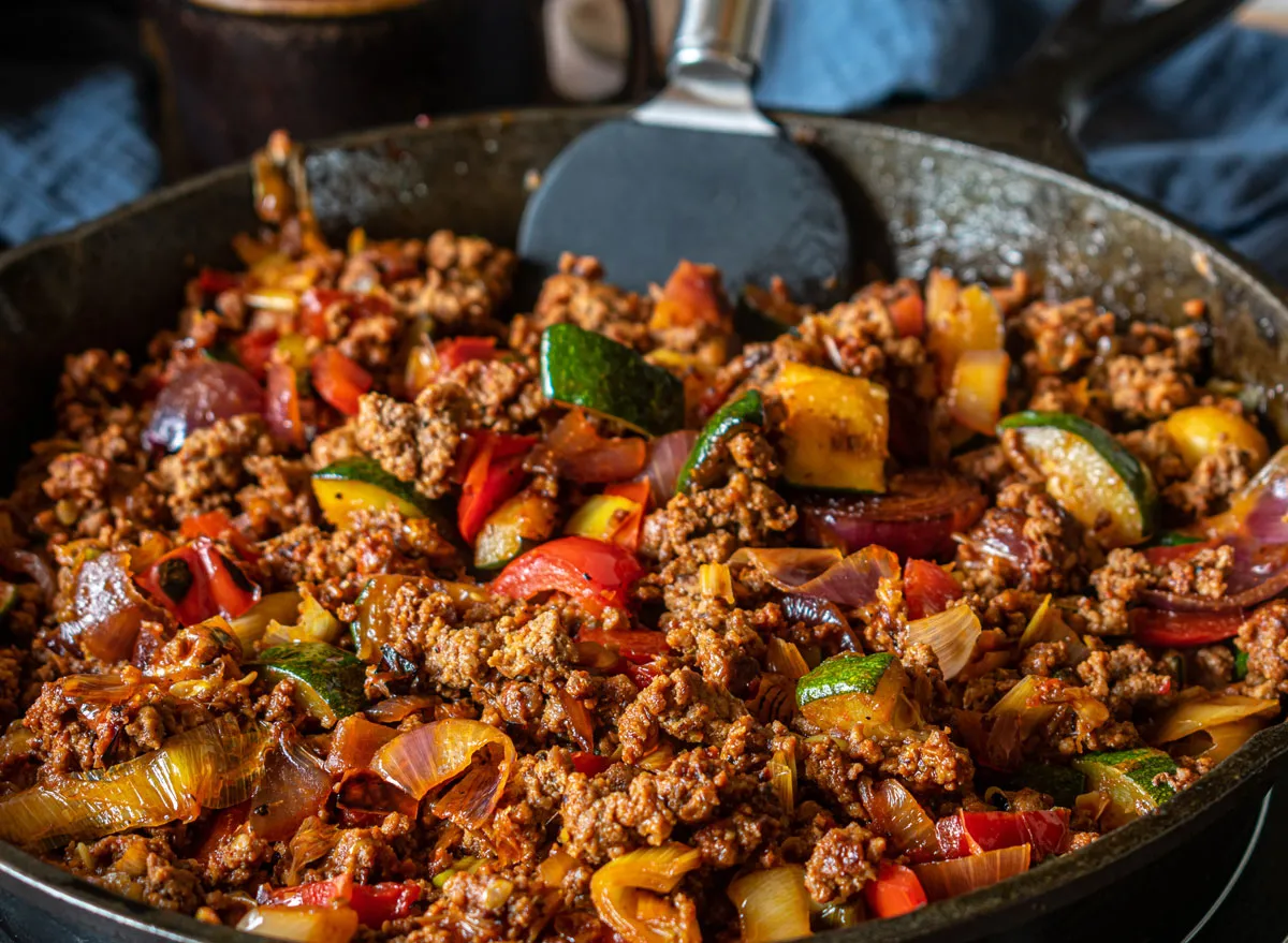 lean ground beef skillet