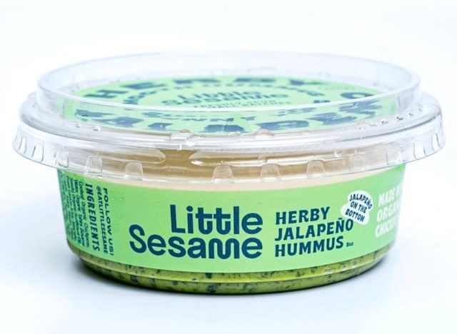 little sesame herby jalapeno hummus