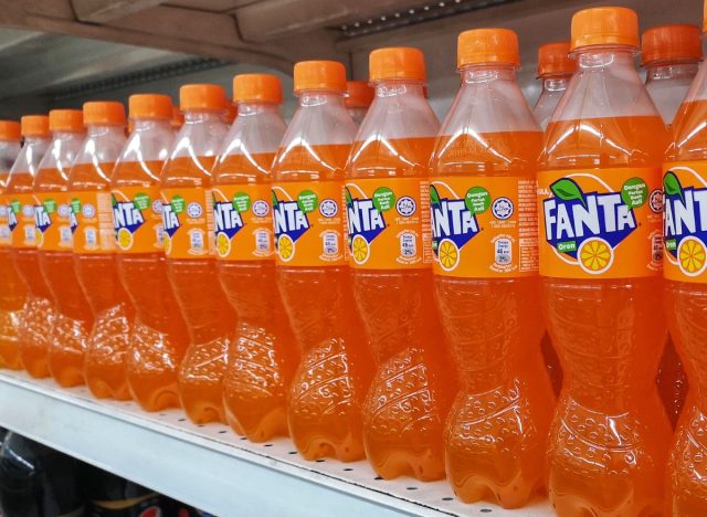 orange Fanta bottles