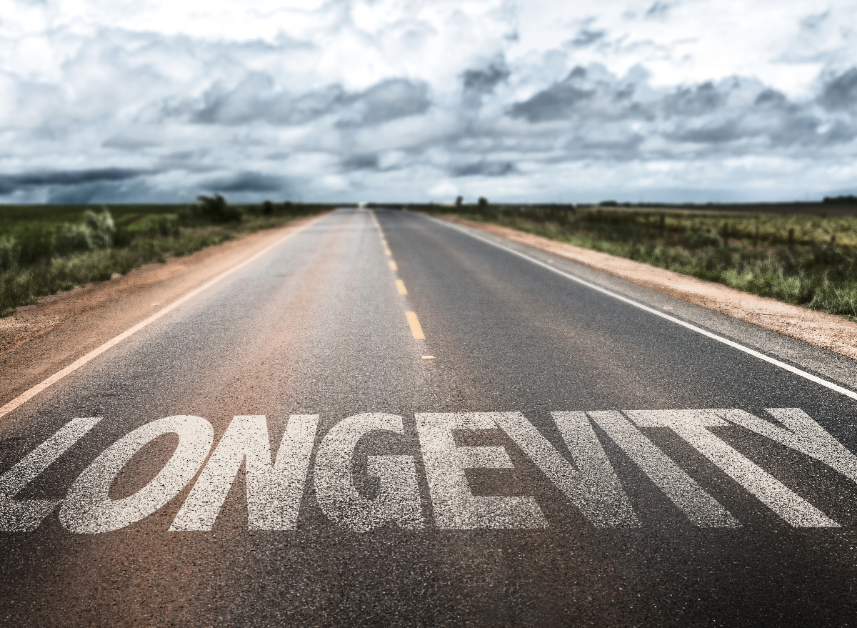 road to longevity concept