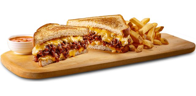 smokey bones Brisket 'Stuffed' Grilled Cheese