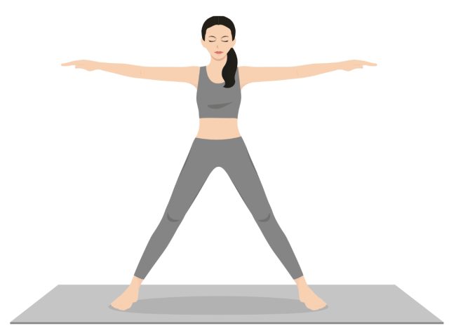 star pose, yoga exercises to reduce arm fat