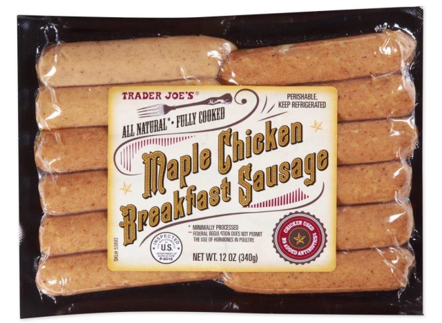 trader joe maple chicken sausage