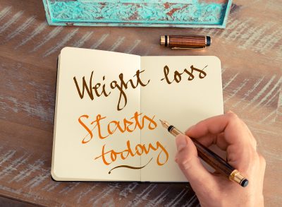 weight loss secrets, journaling concept