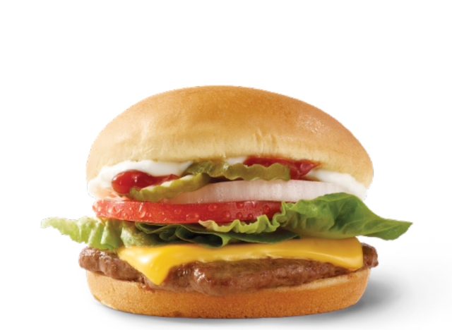 wendy's jr cheeseburger deluxe