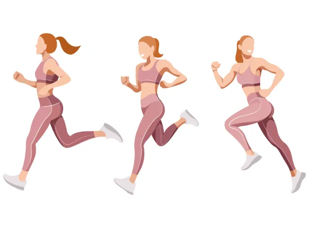 woman running, concept of exercises to lose 10 pounds after the holidays