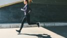 woman sprinting outdoors, concept of best exercises to lose weight
