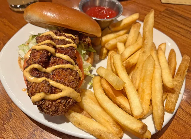 The Bloomin' Fried Chicken Sandwich at Outback Steakhouse