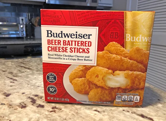 Budweiser brand frozen mozzarella sticks