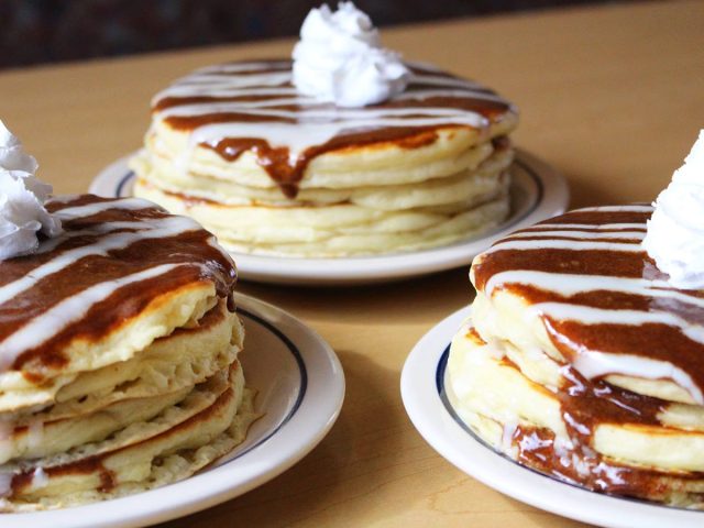 Cinn-A-Stack pancakes at IHOP