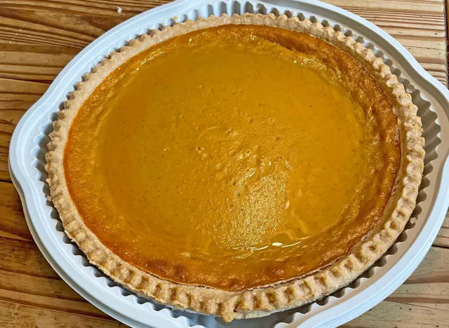 Pumpkin pie from Costco