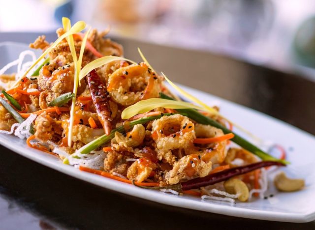 eddie v's kung pao calamari