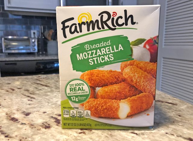 FarmRich brand frozen mozzarella sticks