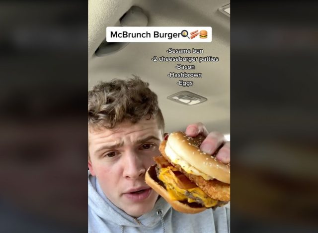 McDonald's McBrunch Burger hack