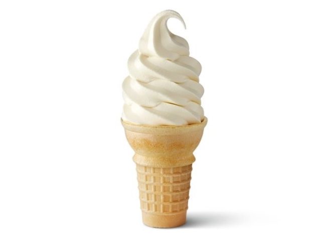 mcdonalds soft serv e cone