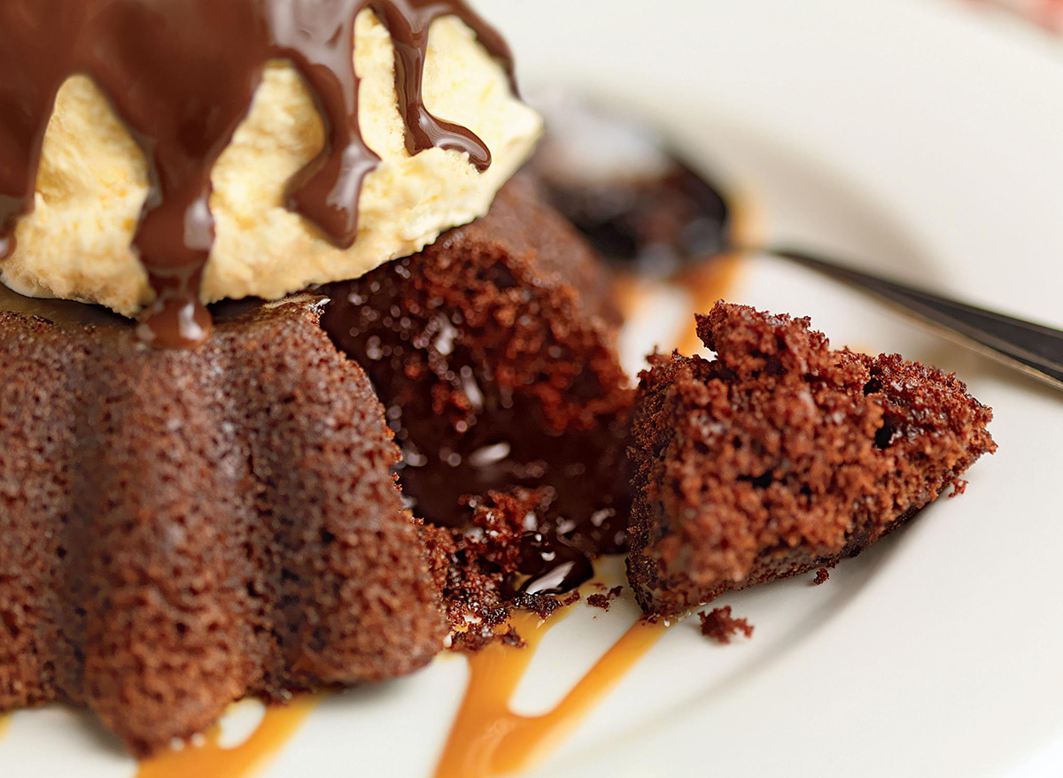 Molten Chocolate Cake at Chili's