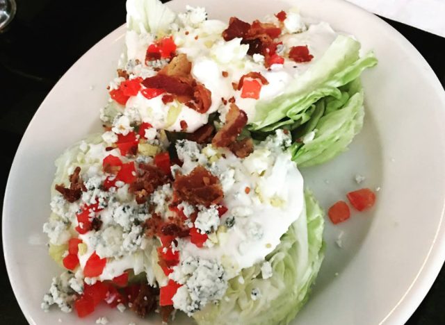 Wedge salad at Morton's the Steakhouse