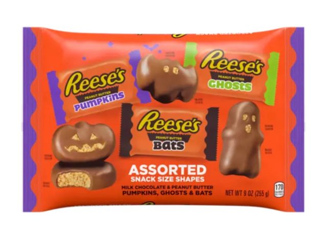 Reese's Halloween Milk Chocolate Peanut Butter Snack Size Assorted Shapes