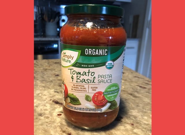 Aldi Simply Nature Organic Tomato & Basil Pasta Sauce