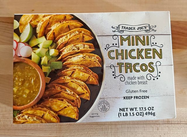 Mini chicken tacos at Trader Joe's