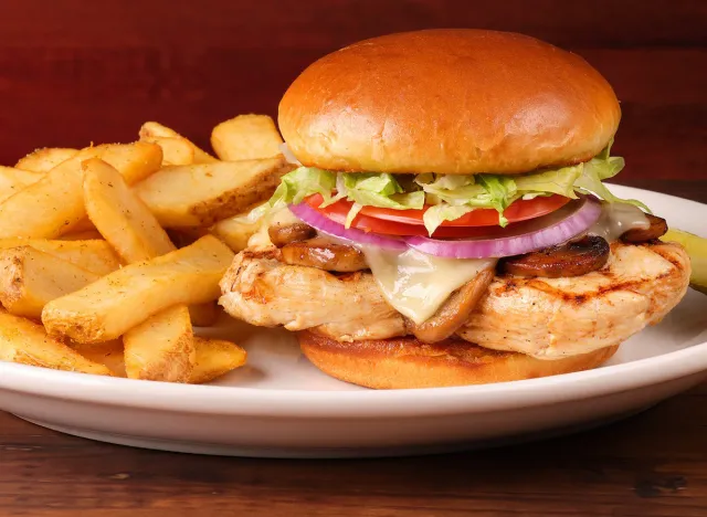 Mushroom Jack Chicken Sandwich at Texas Roadhouse