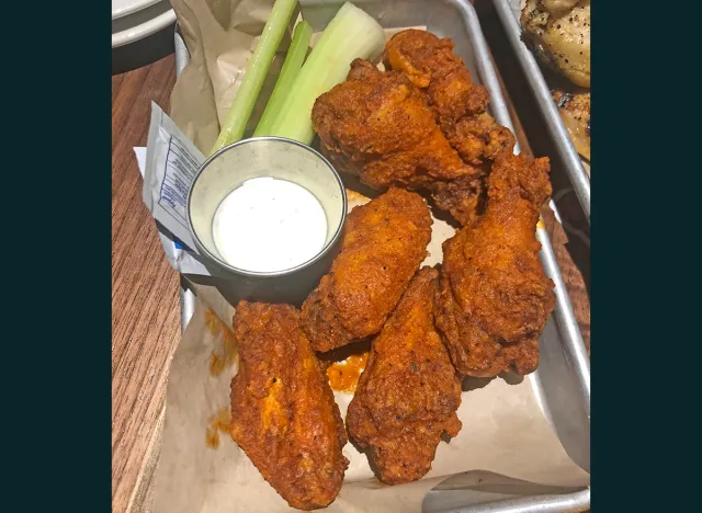 Breaded classic wings at Twin Peaks